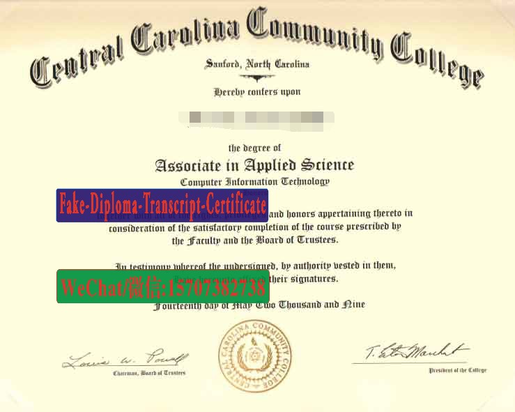Buy Central Carolina Community College Diploma Online