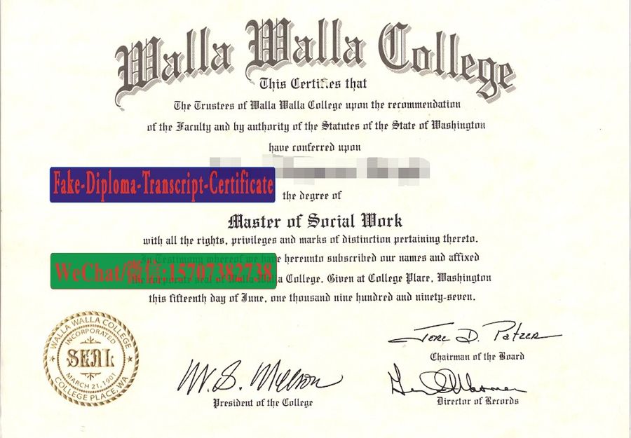 Buy Walla Walla College Diploma Online