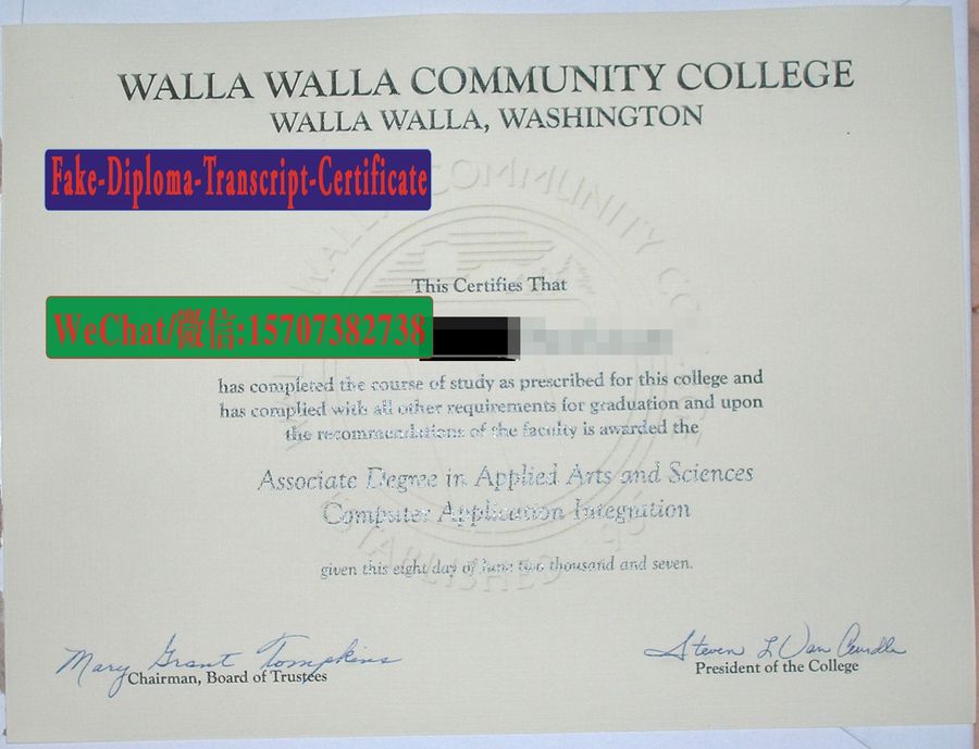 Buy Walla Walla Community College Diploma Online
