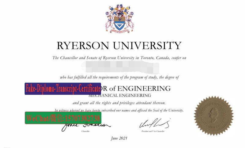 Buy fake Ryerson University Diploma