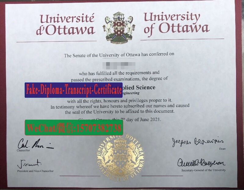 Buy fake University of Ottawa Diploma