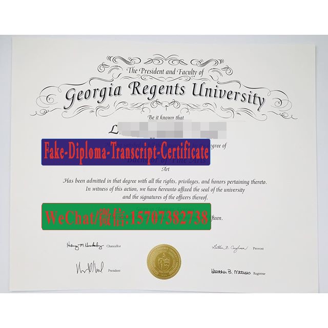 Fake Georgia Regents University Diploma Degree
