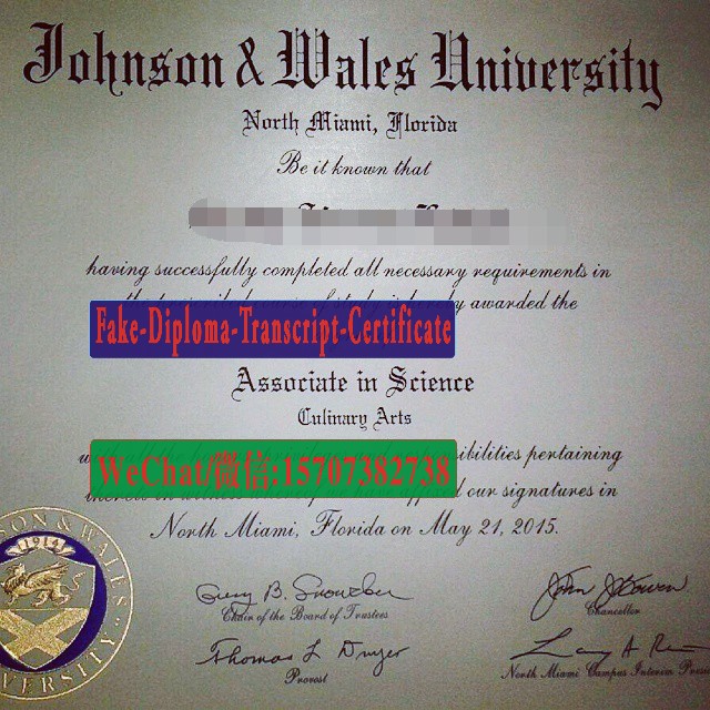 Fake Johnson Wales University Diploma Degree