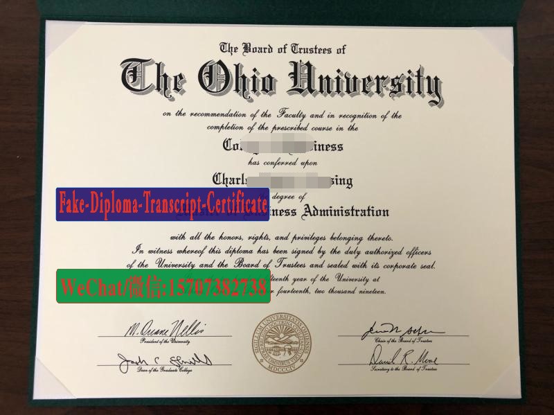 Fake Ohio University Diploma Degree