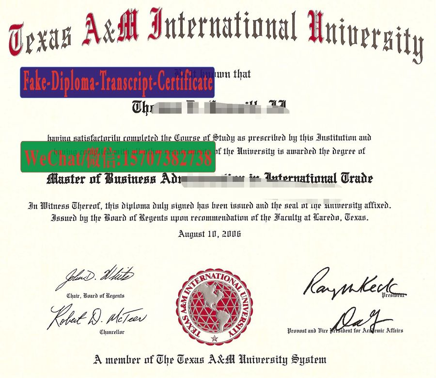 Fake Texas AM International University Diploma Makers