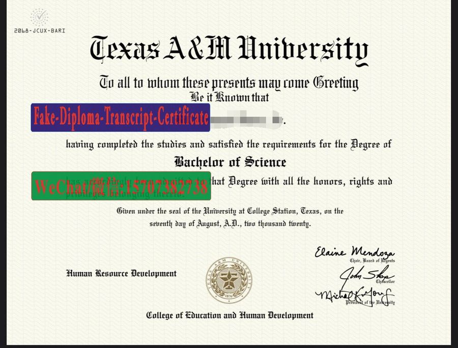 Fake Texas AM University Diploma Makers