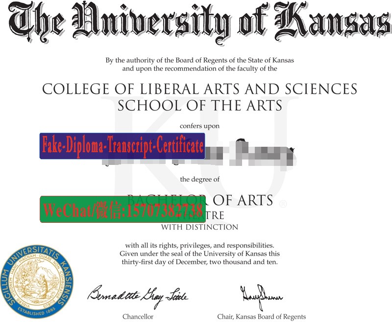 Fake The University of Kansas Diploma Makers