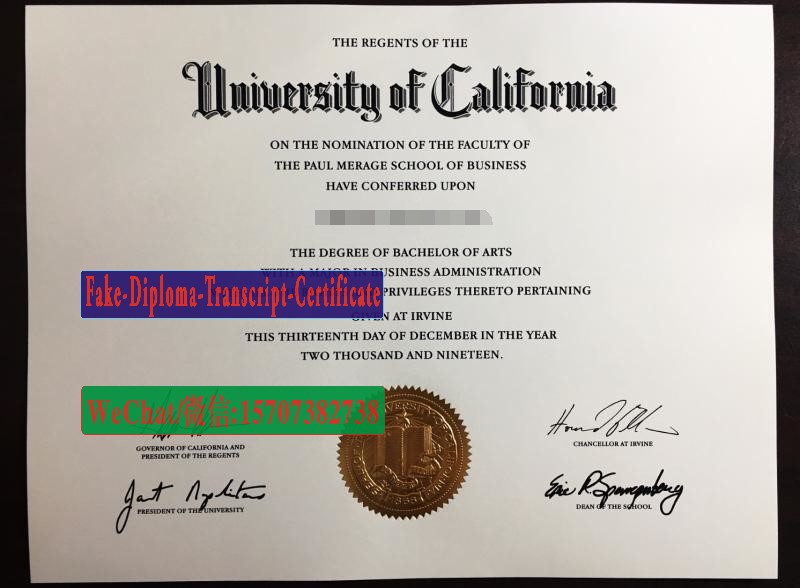 Fake University of California Irvine Diploma Makers