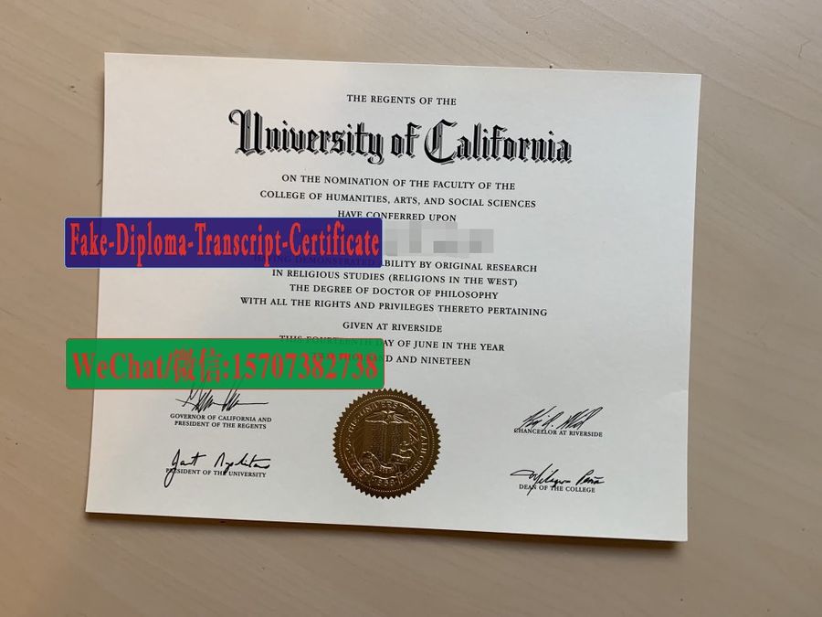 Fake University of California Riverside Diploma Makers