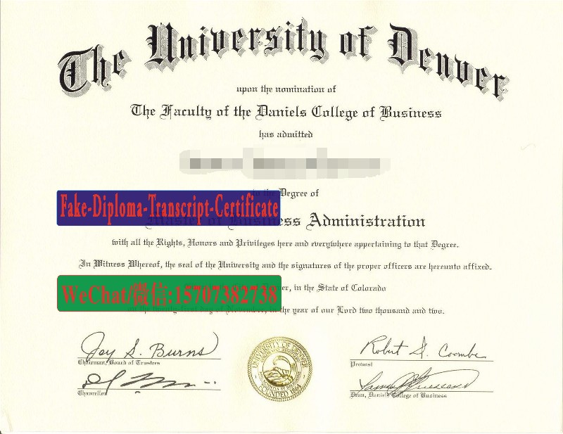 Fake University of Denver Diploma Makers