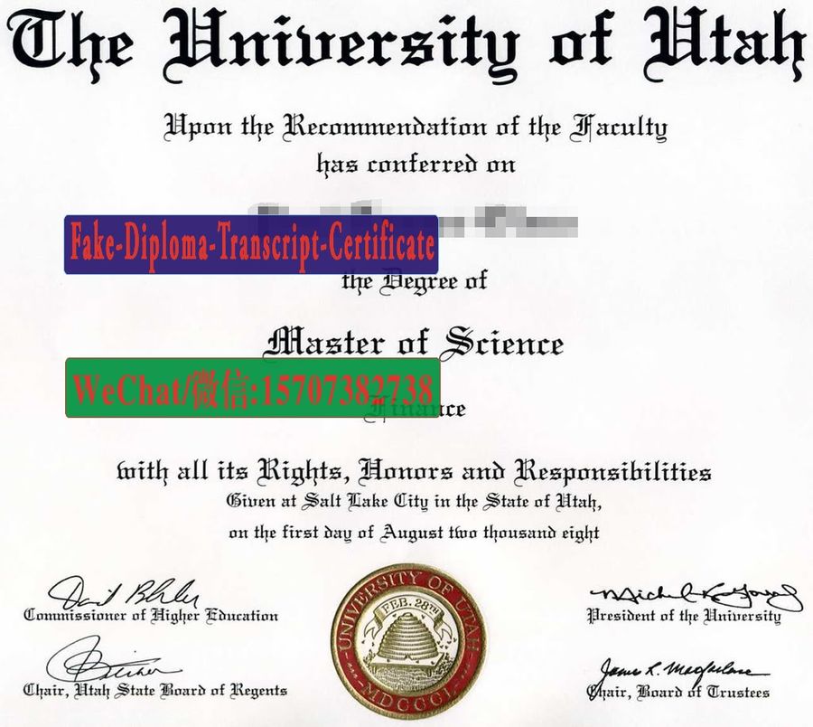 Fake the University of utah Diploma Makers