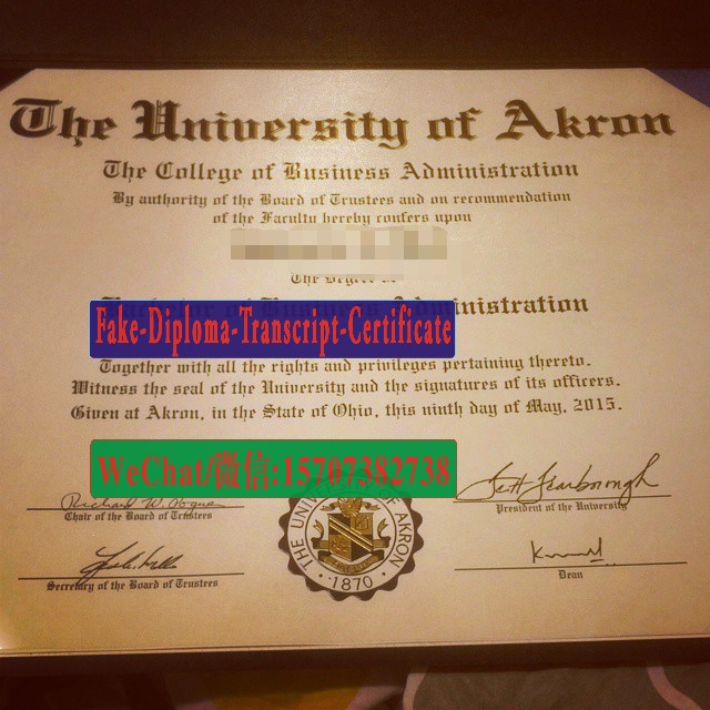 Fake the university of Akron Diploma Makers