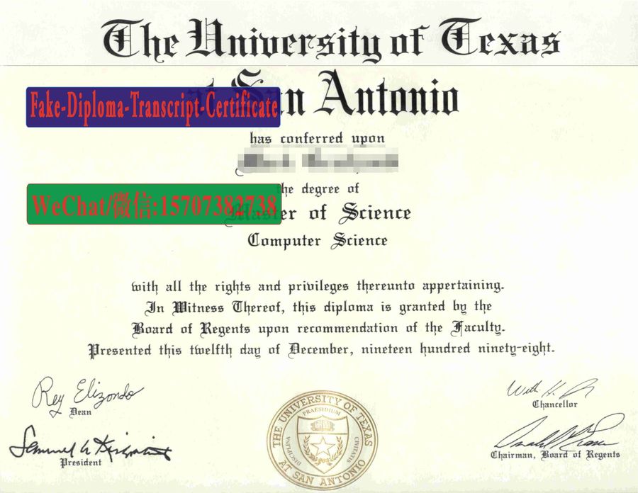 Fake the university of texas ta san antonio Diploma Makers