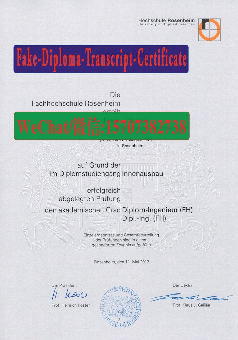 Order Fakes Fachhochschule Rosenheim Diploma