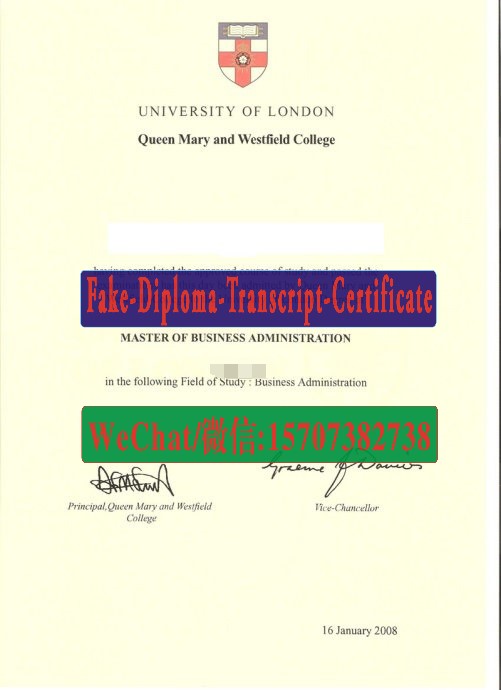 Where to order fake Queen Mary and Westfield College Diploma