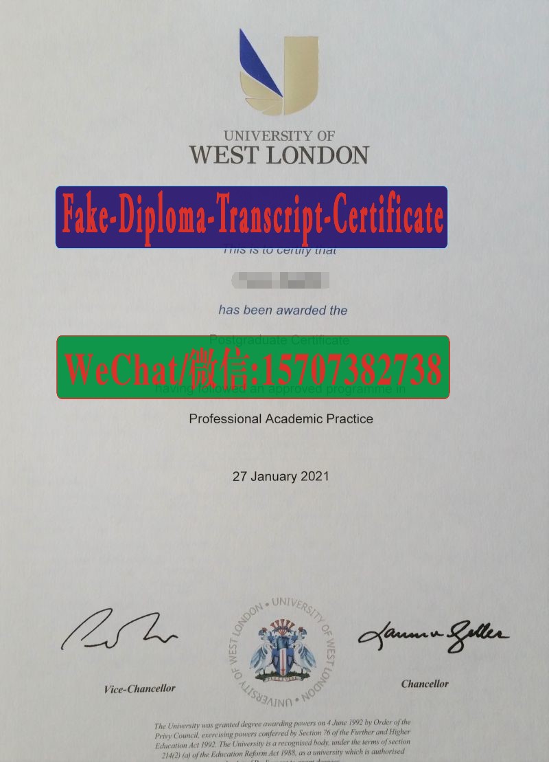 Where to order fake University of West London Diploma