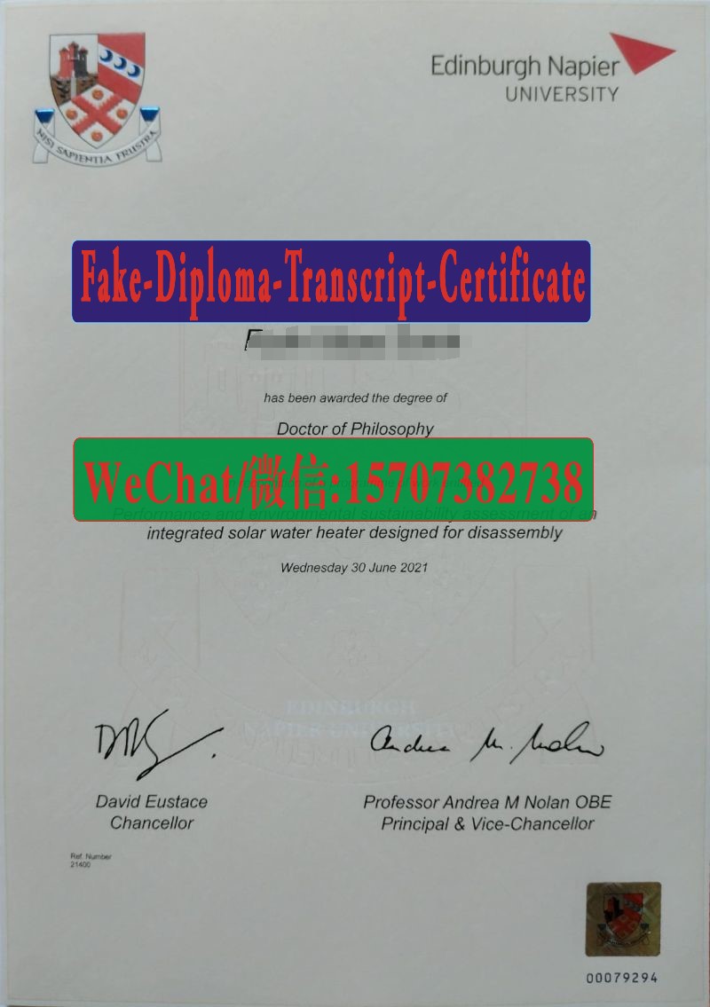 Where to order fake mEdinburgh Napier University Diploma